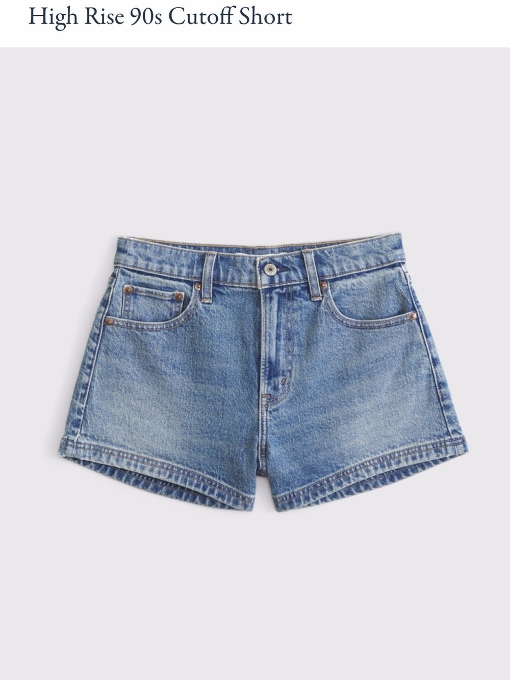 Abercrombie & Fitch High Rise 90's cutoff shorts